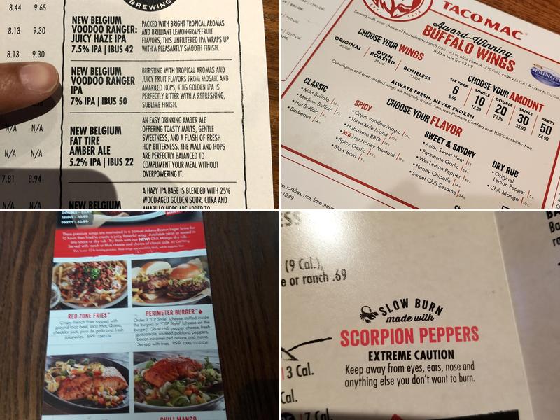 Taco Mac Suwanee Menu