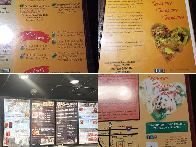 Green Basil Menu
