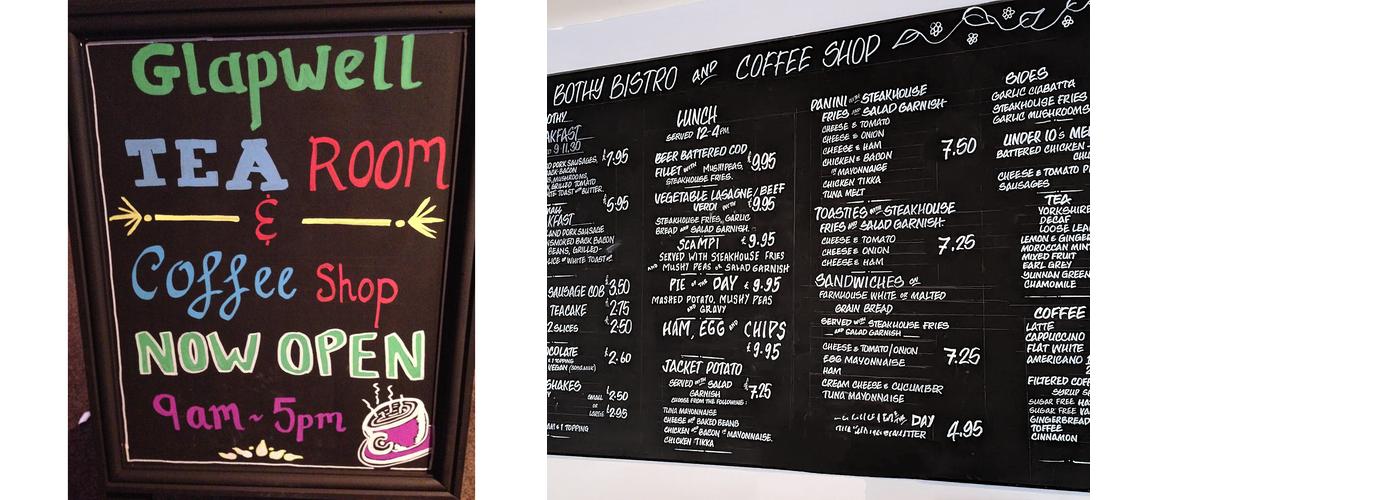Glapwell Tea Room & Coffee Shop Menu