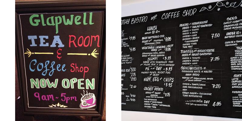 Glapwell Tea Room & Coffee Shop Menu
