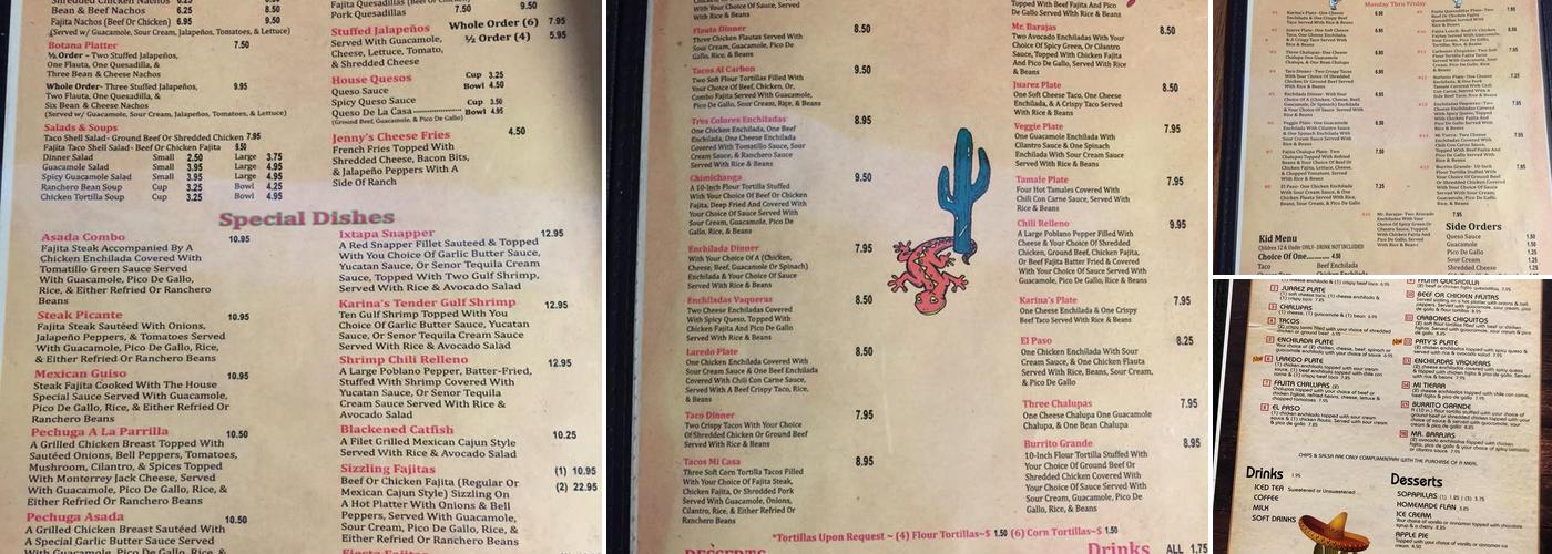 El Manna Menu