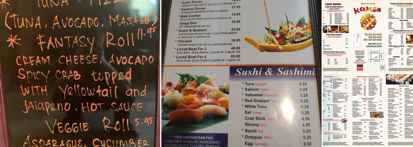 Kumo Hibachi & Sushi Menu