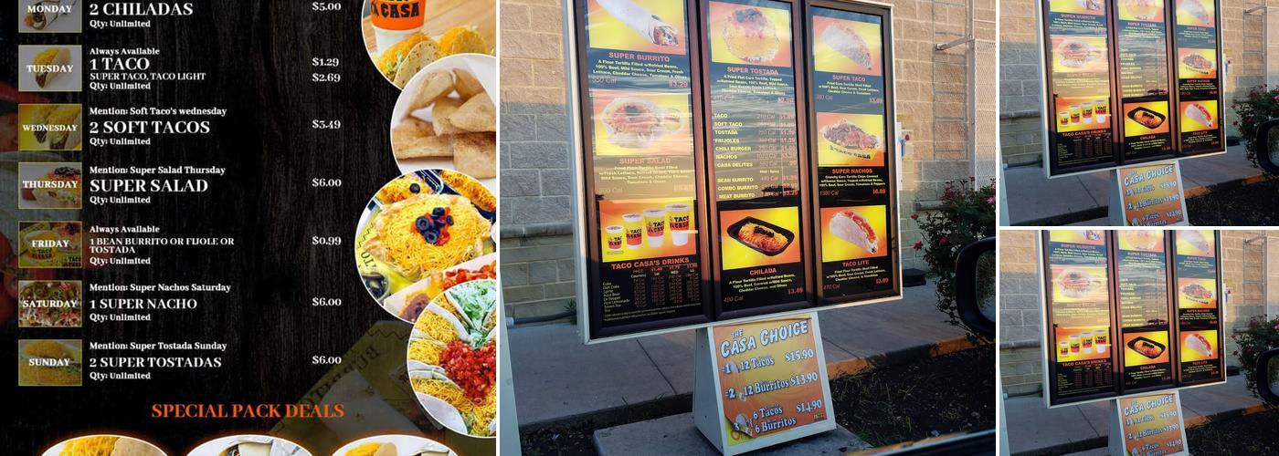 Taco Casa Menu