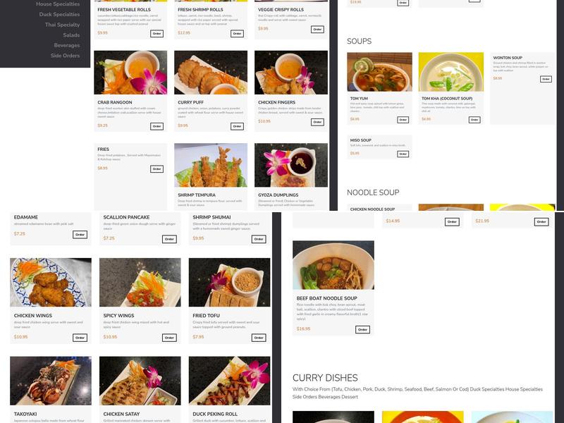 Thai Jasmine Menu