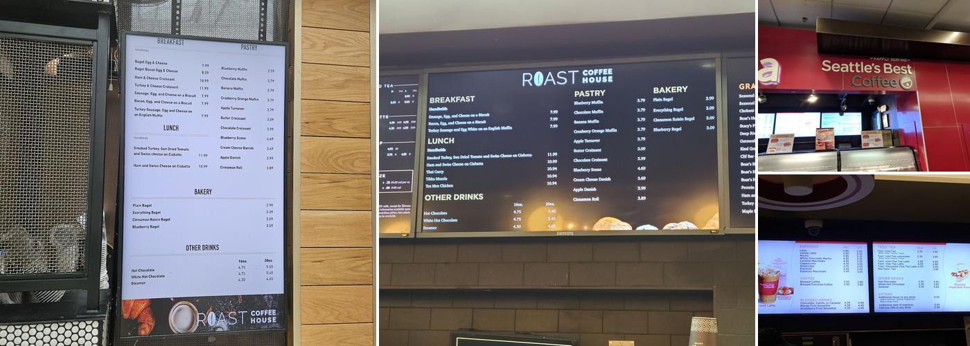 Roast Coffee House Menu