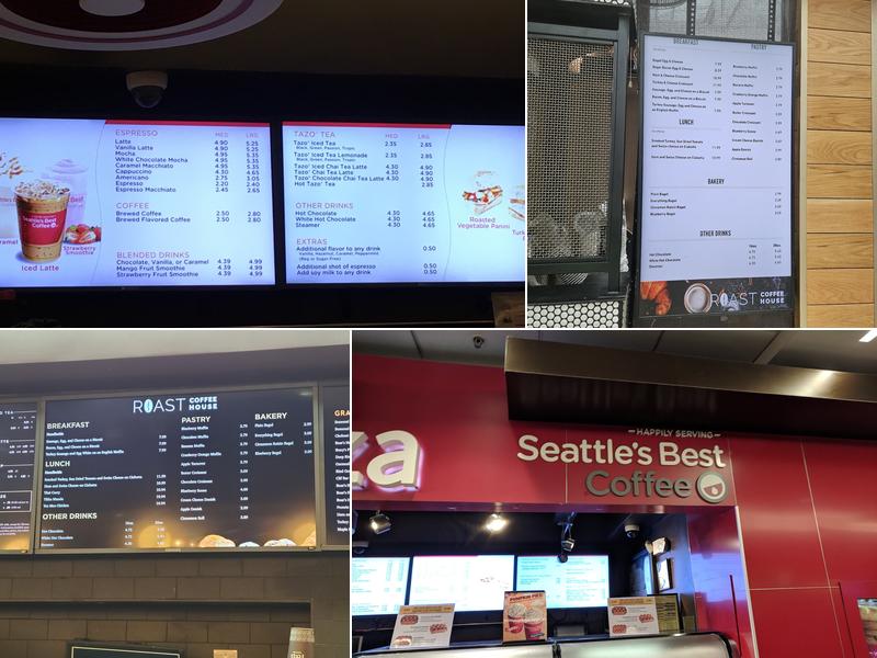 Roast Coffee House Menu