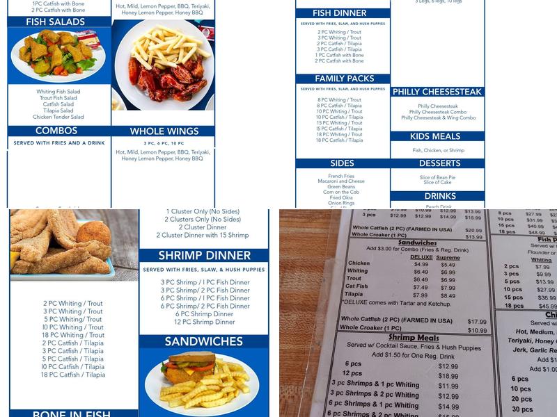 Supreme Fish Delight Menu