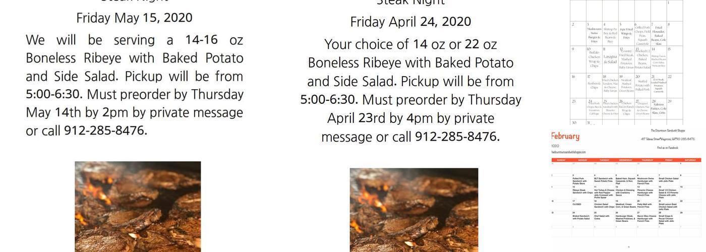 The Downtown Sandwich Shoppe LLC Menu