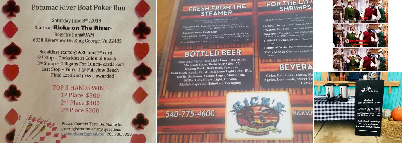 Rick's on the River Menu