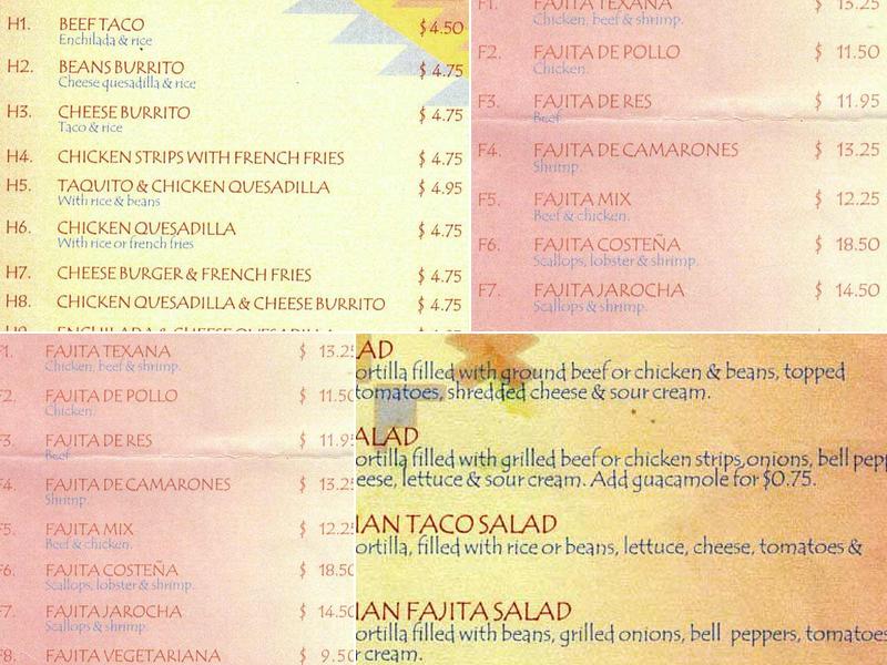 Mi Pueblo Restaurant Menu