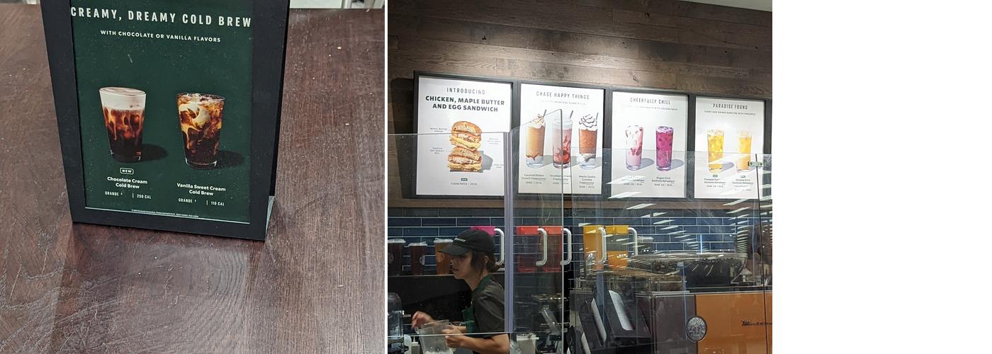 Starbucks Menu