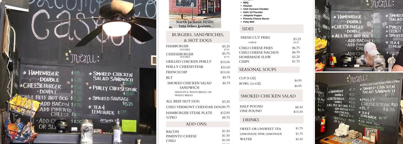 Casey's Menu