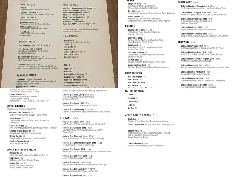 Marc Bar & Restaurant Menu
