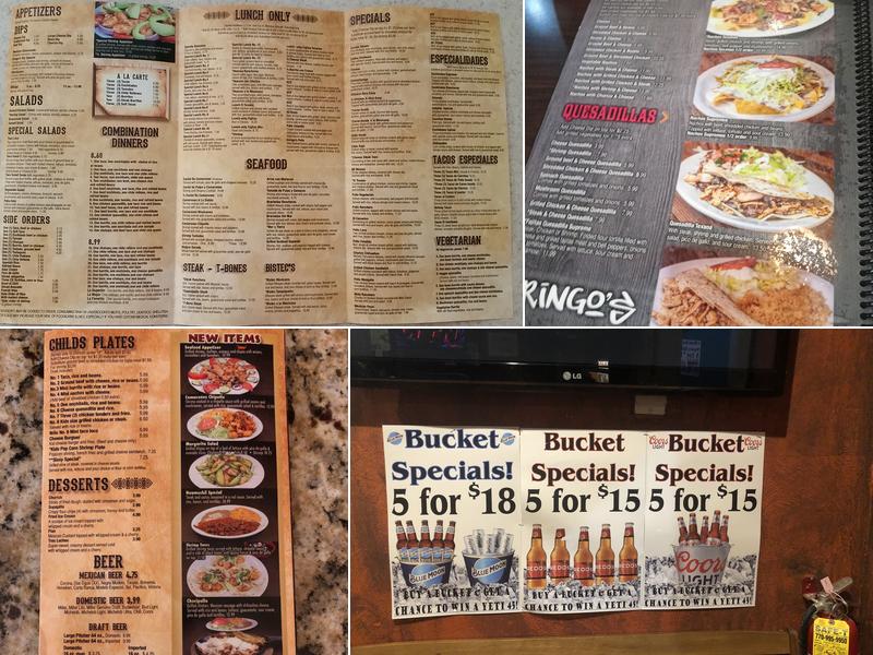 Gringo's Mexican Grill Menu