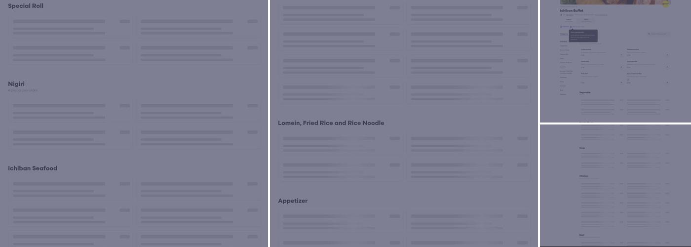 Ichiban Buffet Menu