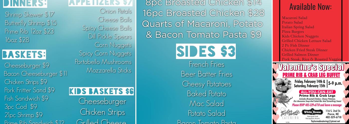 Taylormade Catering Menu