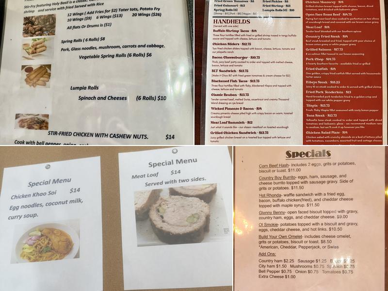 Chat & Choo LLC Menu