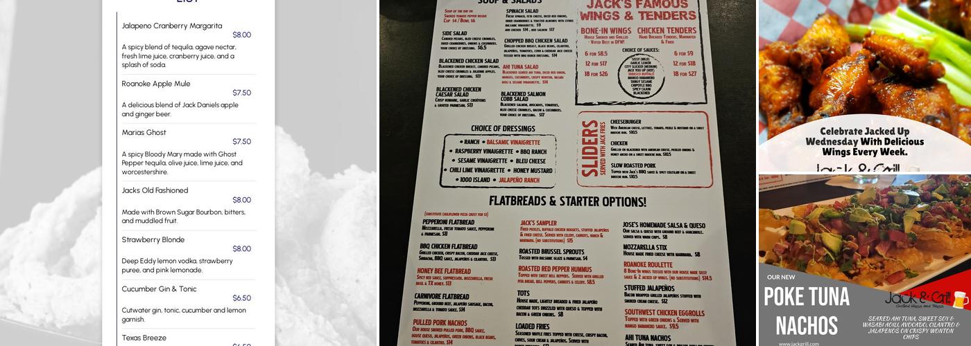 Jack & Grill Menu