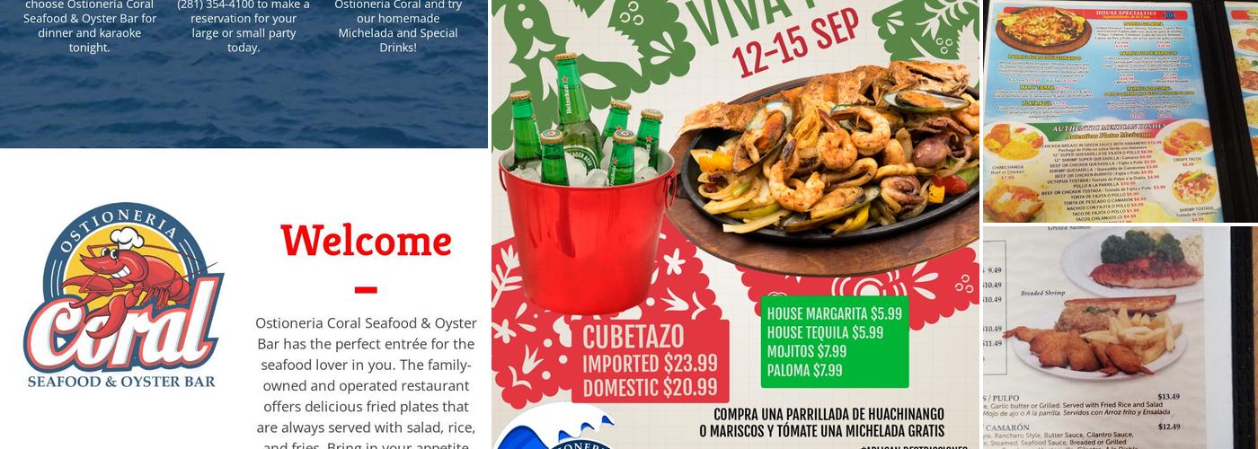 Ostioneria Coral Seafood & Oyster Bar Menu