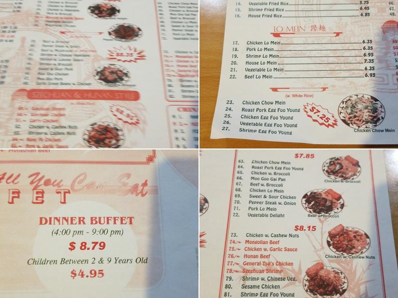 China Moon Restaurant Menu