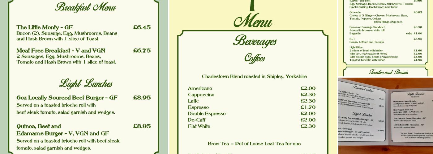The Lemon Tree Menu