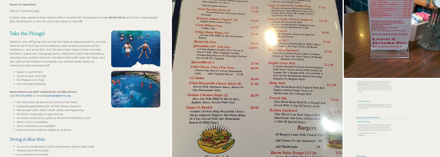 Santa Fe Grill Menu