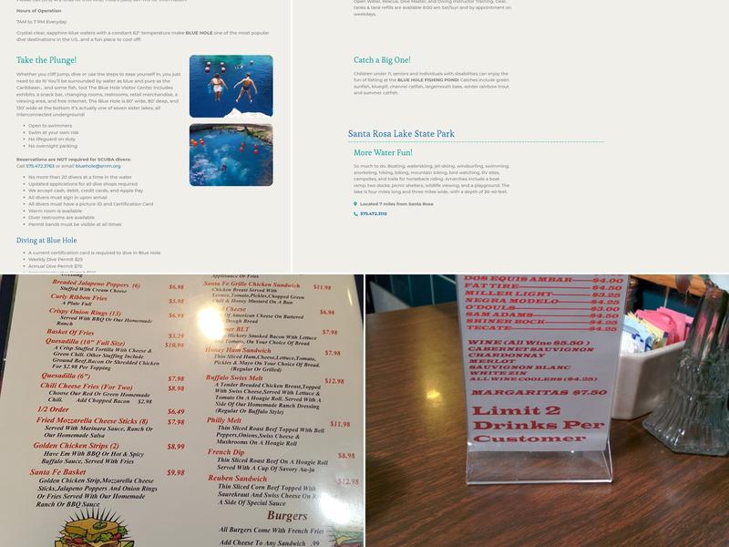Santa Fe Grill Menu