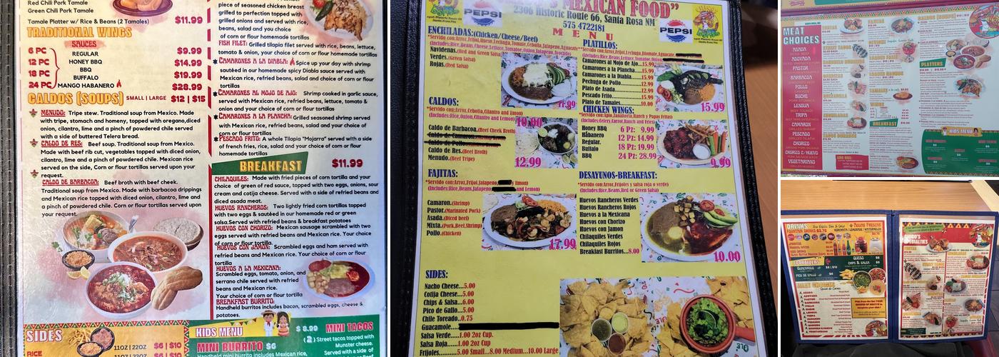 CHICO'S Menu