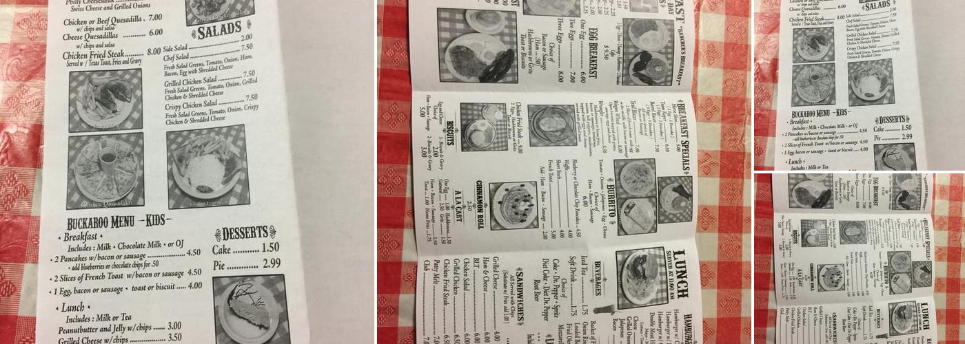 Country Kitchen Menu