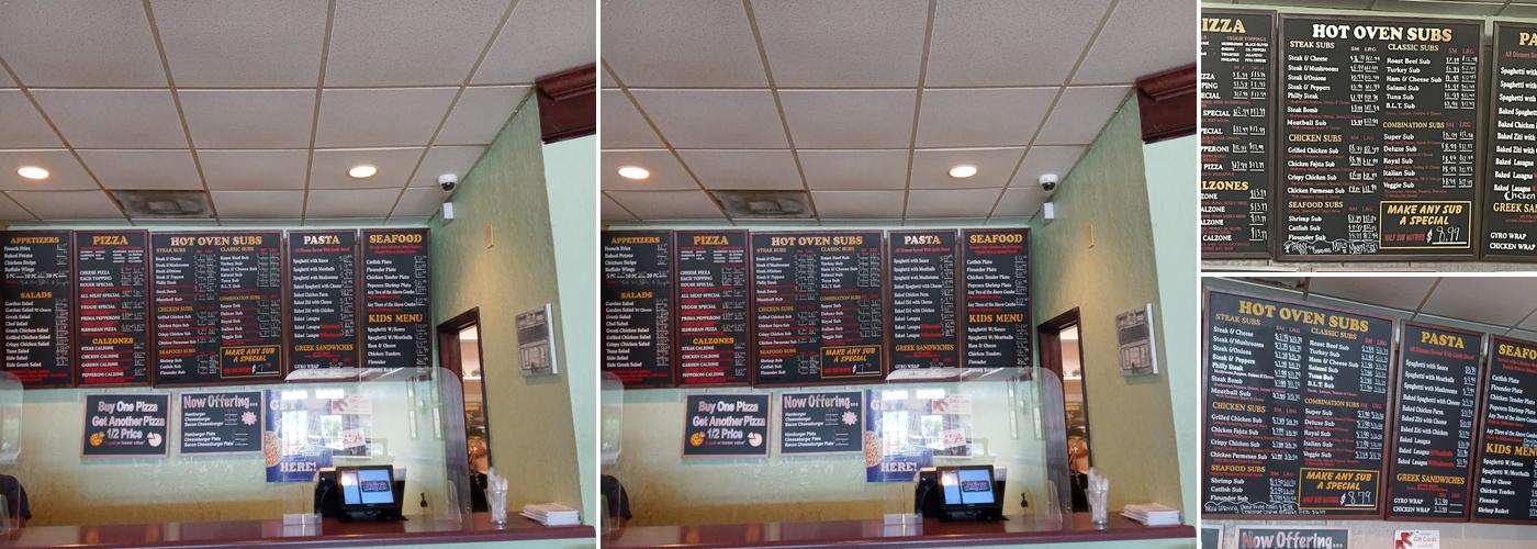 Mig's of 96 Menu