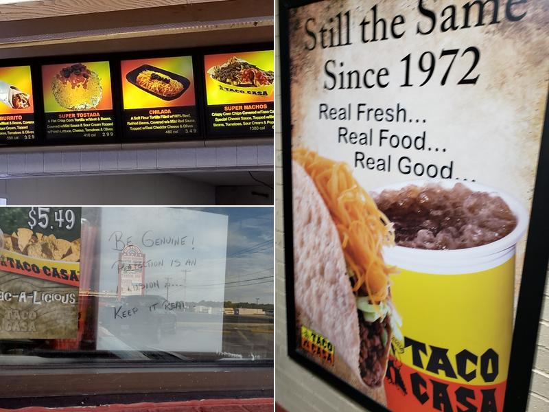 Taco Casa Menu