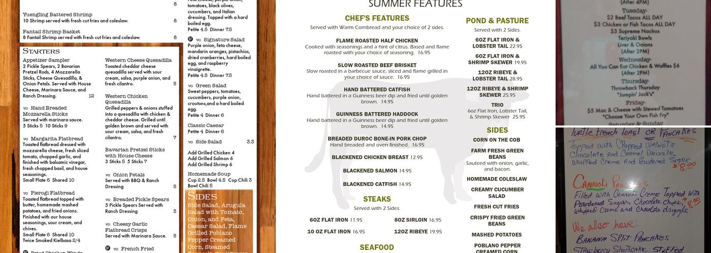 Thyme & Table Menu