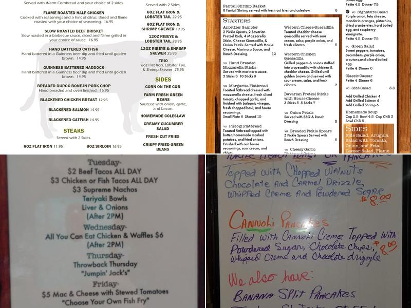 Thyme & Table Menu