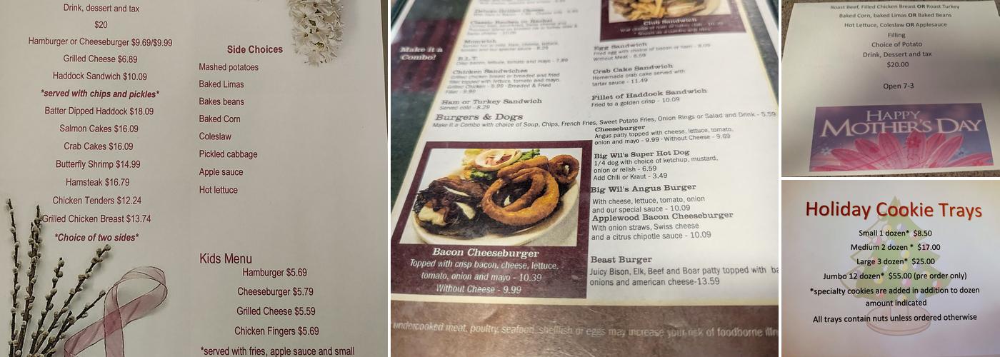 Good Wil's Restaurant Menu