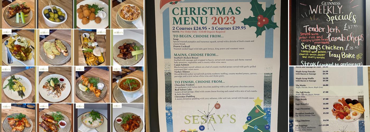 Sesay's Bar and Kitchen Menu