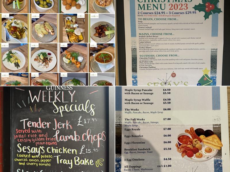 Sesay's Bar and Kitchen Menu