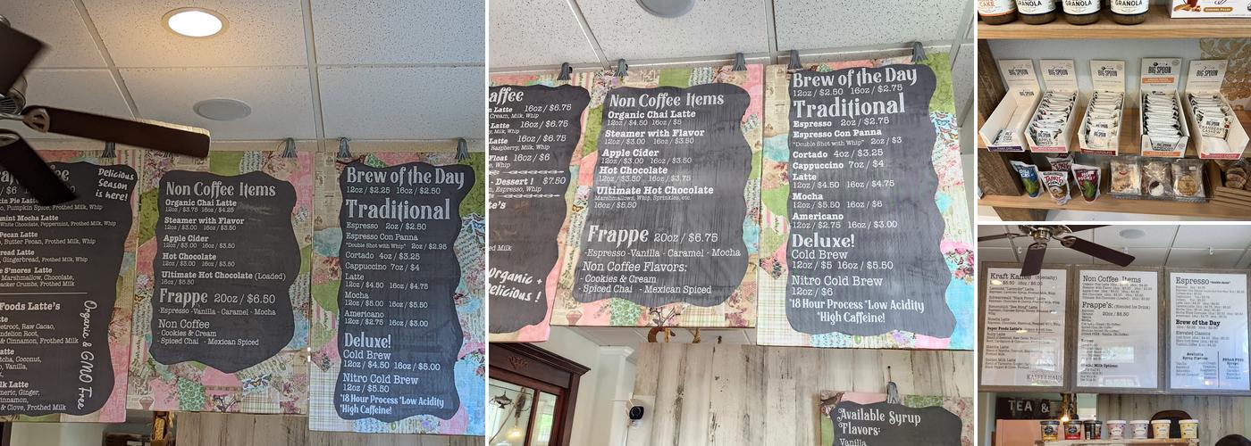 Das Kaffee Haus Menu