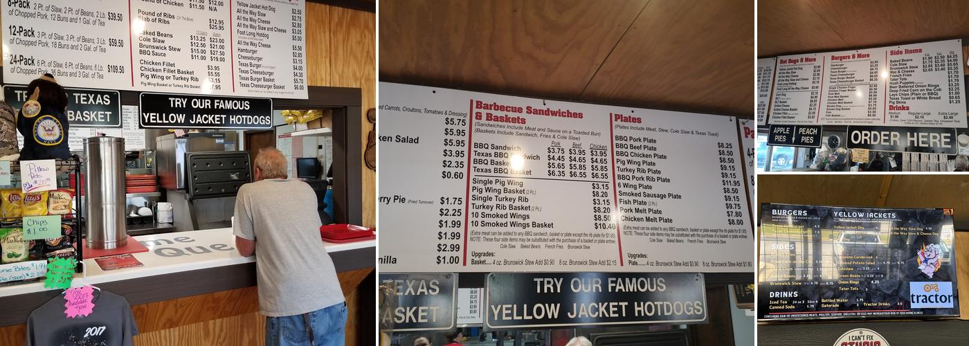 Fred's Bar-B-Q House Menu