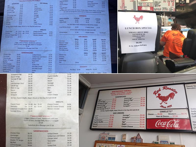 Red Rooster Menu