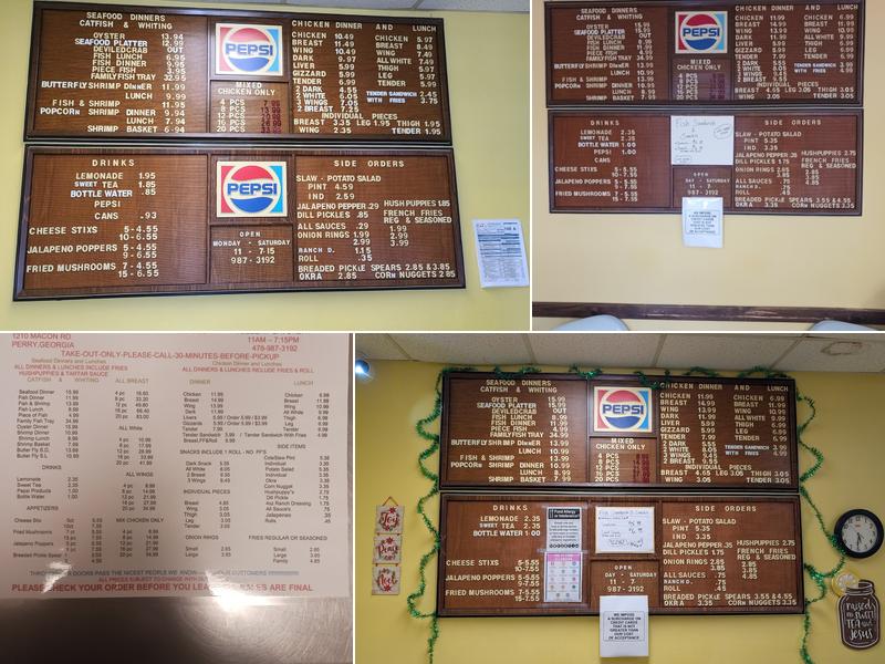 Skipper John's Menu