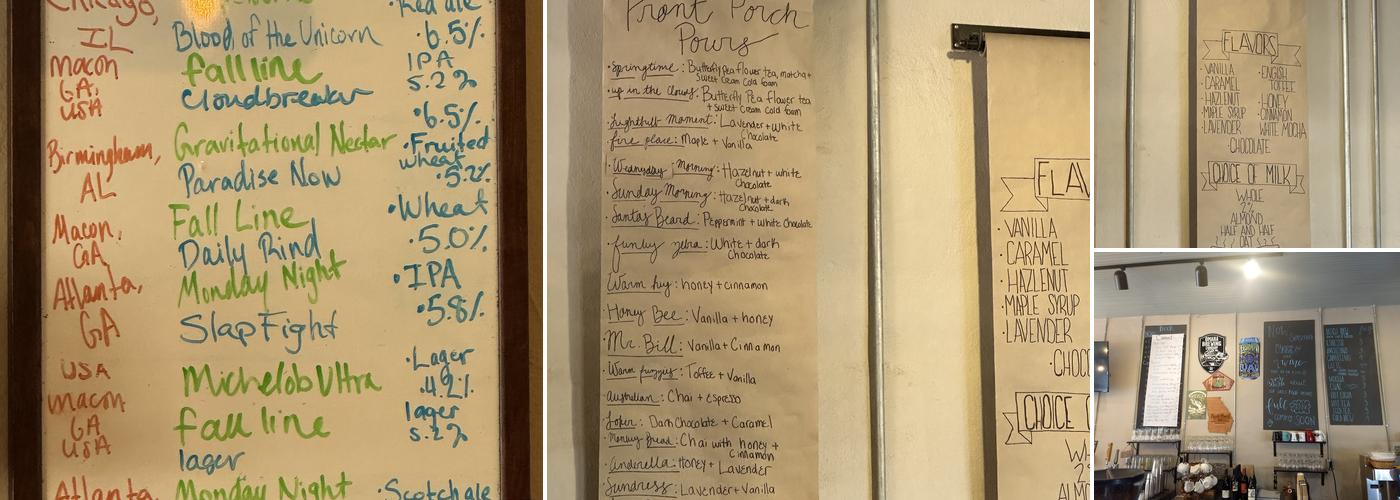 Bodega Brew Menu