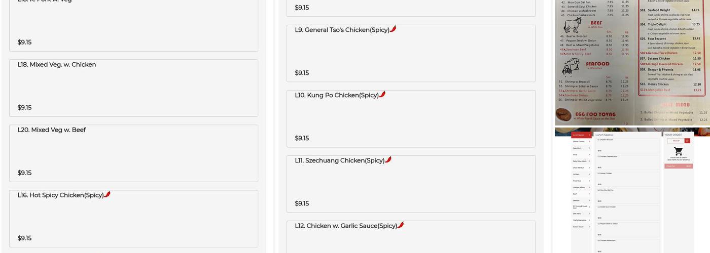 Peking Menu