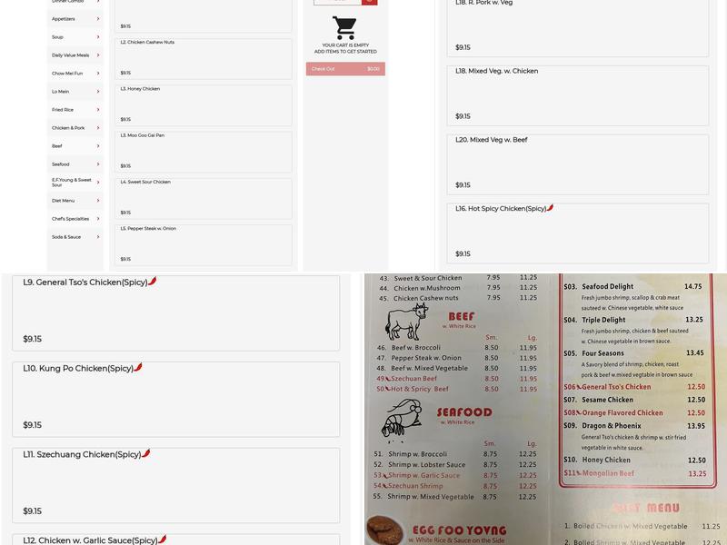 Peking Menu
