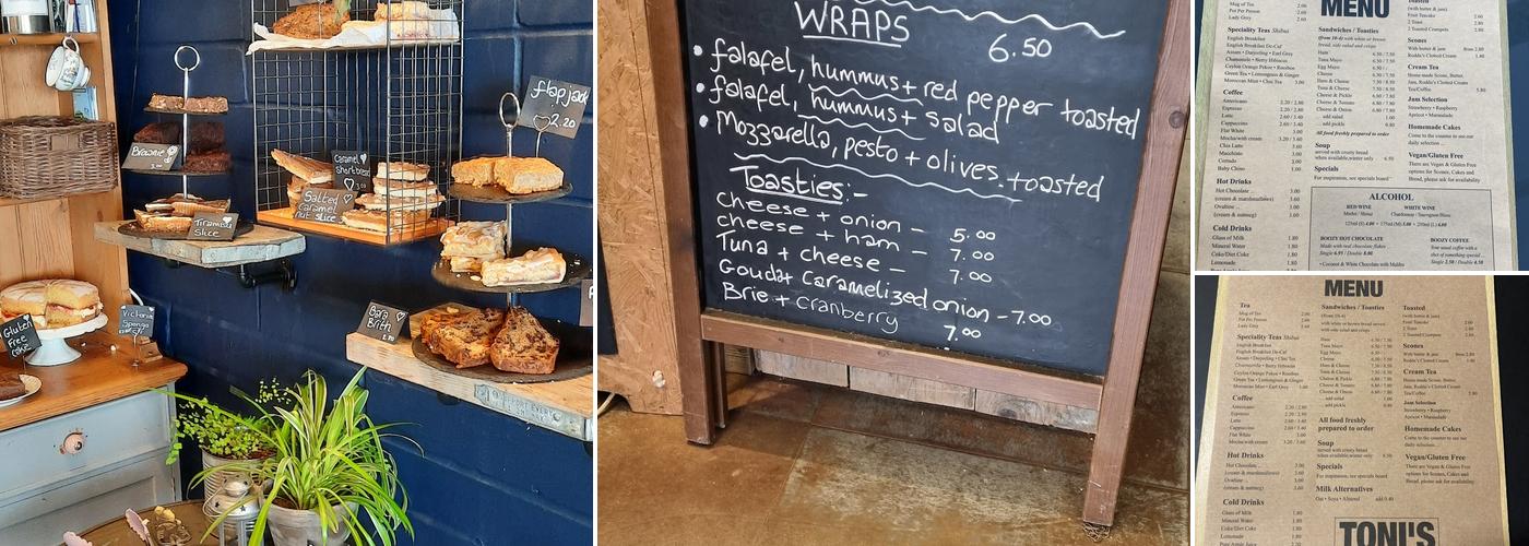 Toni's Tea Room Menu