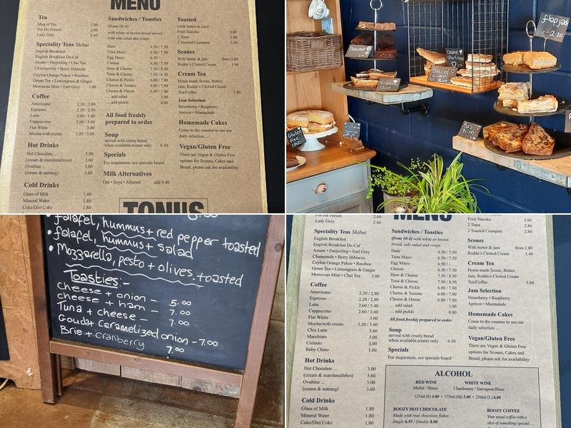 Toni's Tea Room Menu