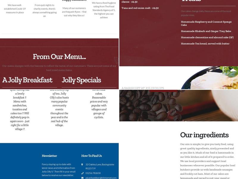 Jolly Ollys Menu