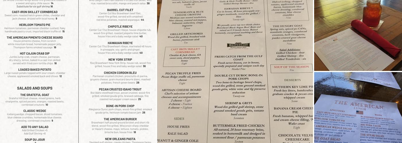 The American Menu