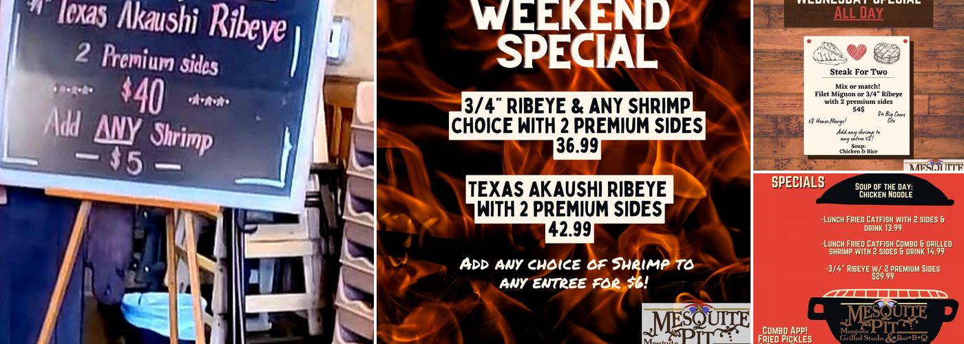 Mesquite Pit Menu