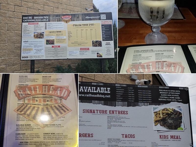 Railhead Smokehouse BBQ Menu