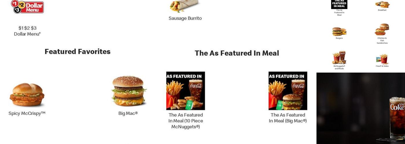 McDonald's Menu